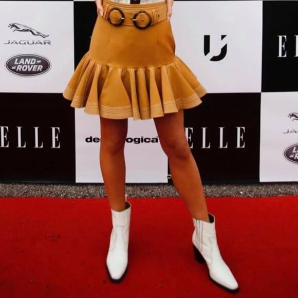 RARE! Zimmermann Ninety Six Zippy Safari Flip Skirt Size 0 XS b131 - Picture 10 of 16